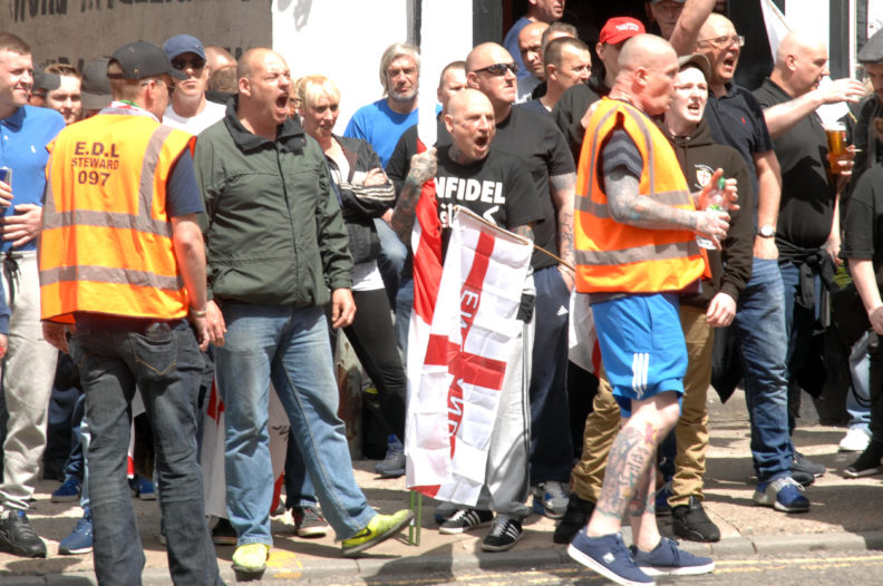 Fifty seven EDL supporters sought police protection. The other three were too drunk to join the failed march